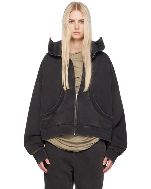 【Entire Studios】 FULL ZIP HOODIE BLACK S Entire Studios – Full Zip (Hoodie) Washed Black