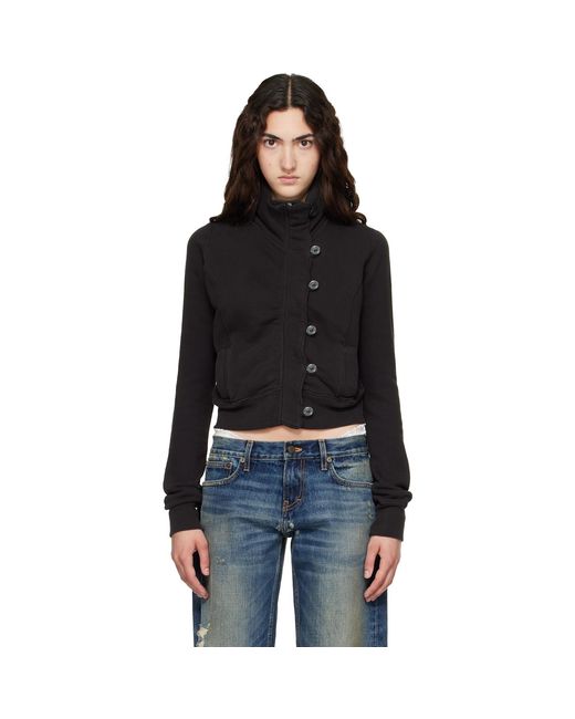 Raimundo Langlois Black Button Front Zip Jacket