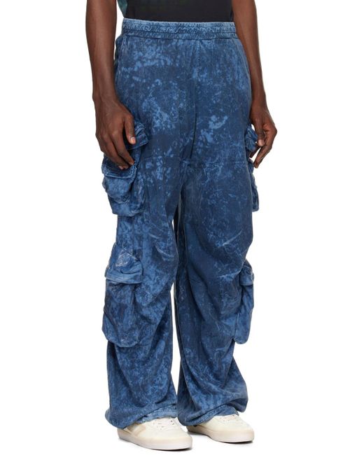 Pantalon cargo p-hugy-p1 bleu marine DIESEL pour homme en coloris Blue