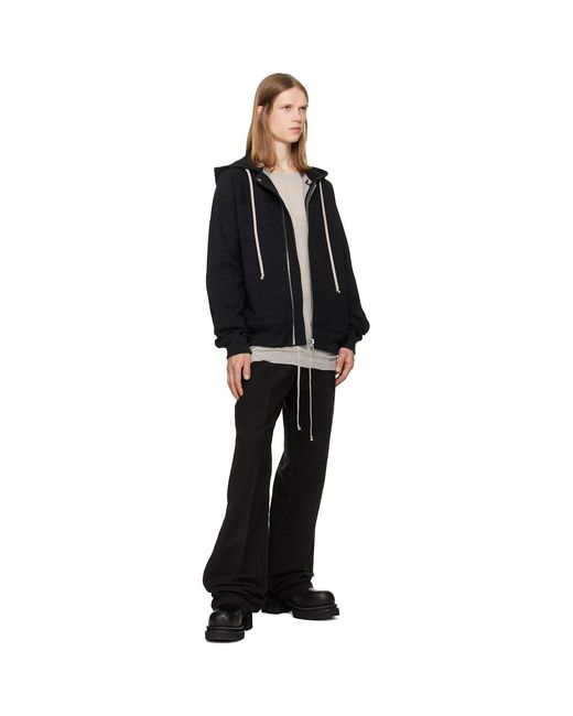 Rick Owens Black Tower Windbreaker Hoodie for men
