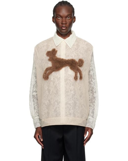 Simone Rocha Black Creature Embroidery Tank Top for men