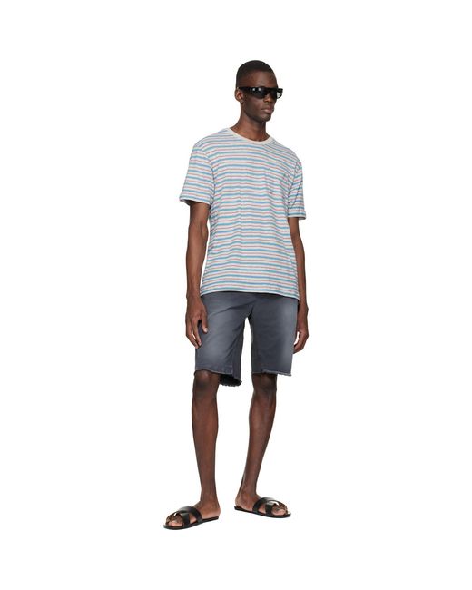 Stockholm Surfboard Club Black Striped T-Shirt for men