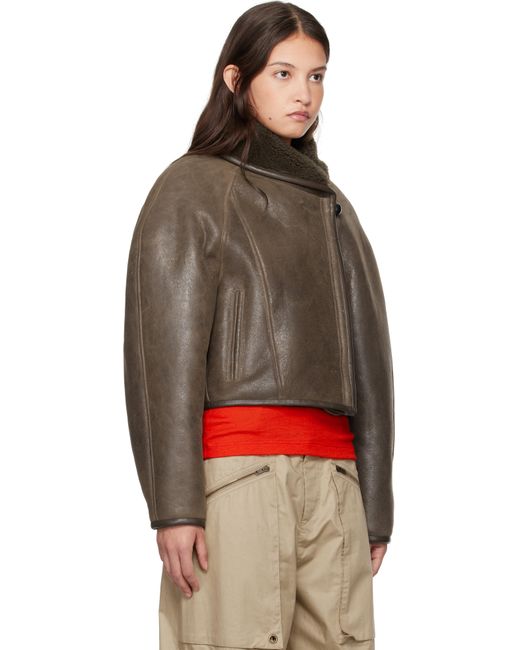 Isabel Marant Red Aris Shearling Jacket