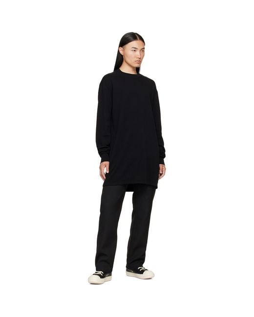 Rick Owens Black Tower Rick S Jumbo Ls T-Shirt for men