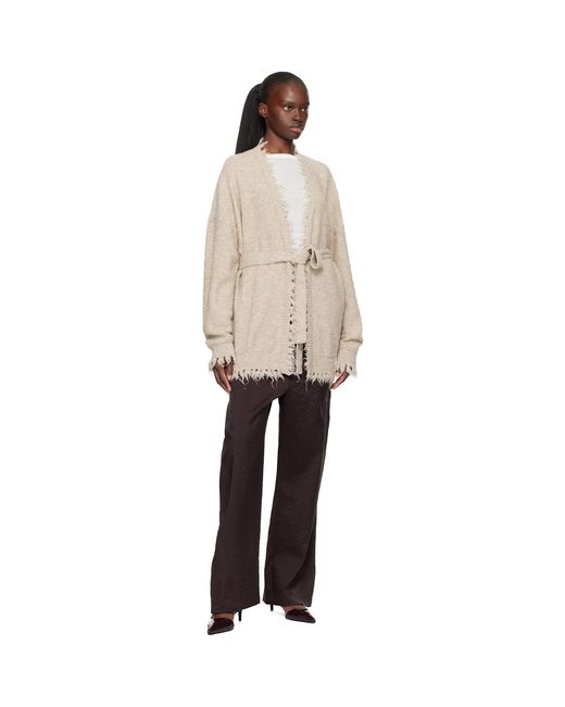 Lauren Manoogian Natural Fray Cardigan