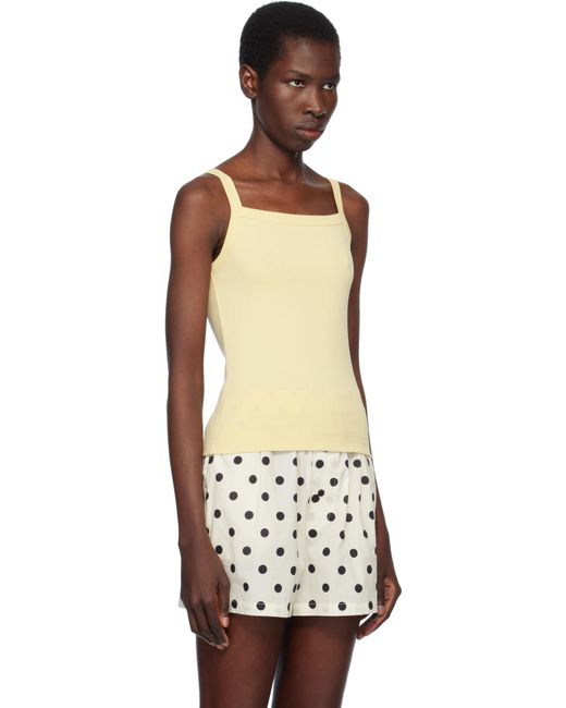 Camisole May Jaune Flore Flore en coloris Black