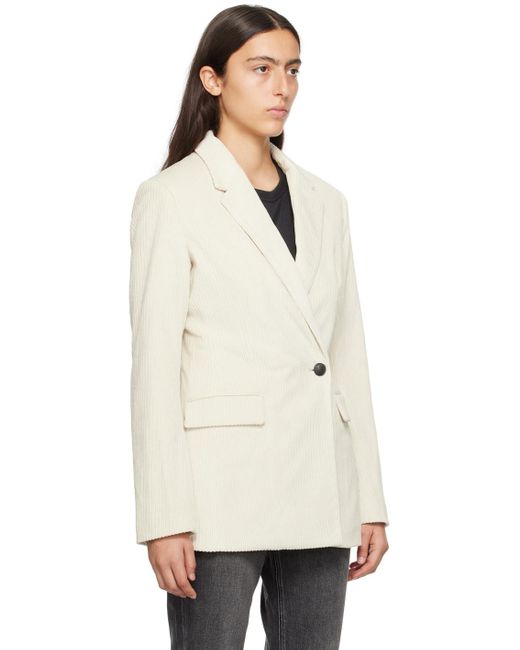 Rag & Bone Natural Off-white Tessa Blazer