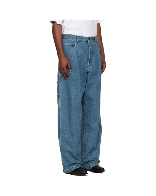 Vetements Blue Hip-Hop Jeans for men