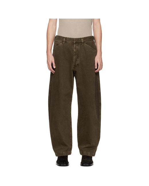Lemaire Multicolor Khaki Maxi Workwear Jeans for men