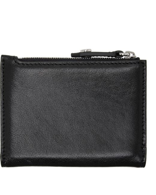 Vivienne Westwood Black Slim Flap Card Holder for men