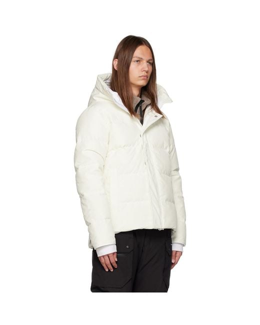 Canada Goose White Humanature Macmillan Down Jacket for men