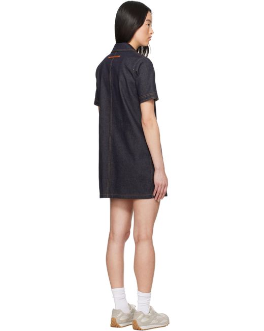 Moncler Black Denim Shirt Minidress