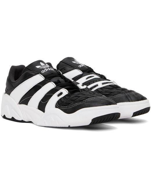 Adidas Originals Black & White Predator Xlg Sneakers for men