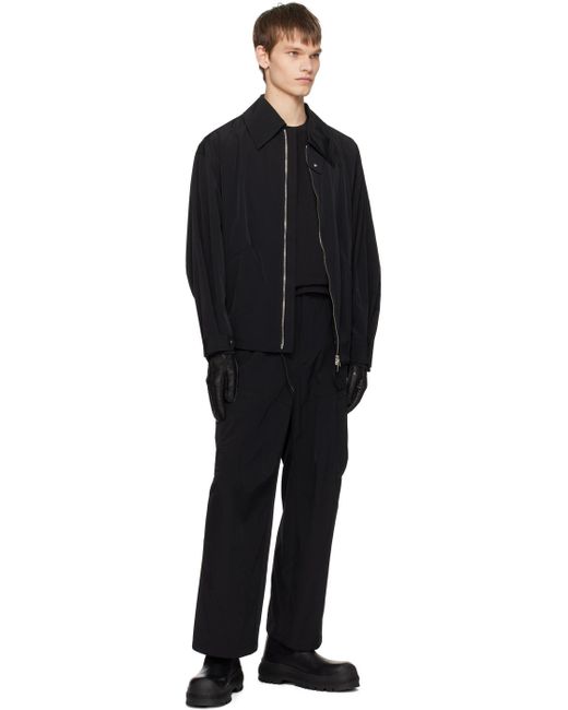 Pantalon cargo noir à poches Attachment pour homme en coloris Black