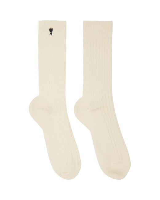 AMI Gray Three-Pack Ami De Coeur Socks for men