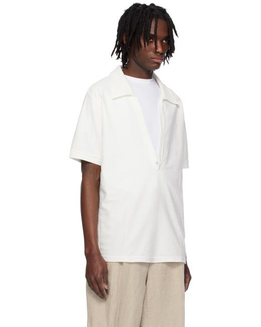 メンズ SOSHIOTSUKI ホワイト Dry Cotton Skipper シャツ White