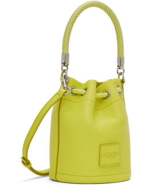 Marc Jacobs Yellow 'the Leather Mini Bucket' Bag