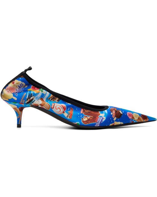 Balenciaga Blue Avenue Scrunchie Heels