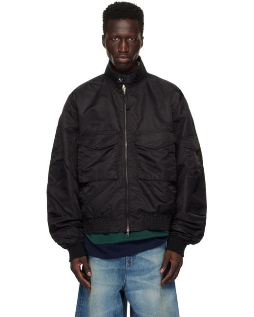 Uniform Bridge Black G8 Wep Bomber Jacket for men
