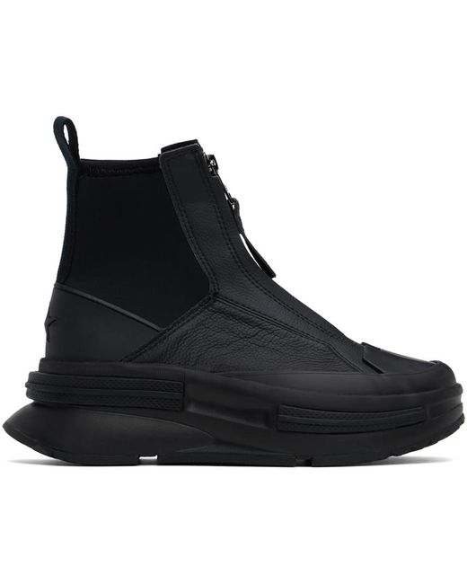 Converse Black Grained Leather Chelsea CX Sneakers for men