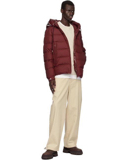 Moncler Red Cardere Short Down Jacket for men