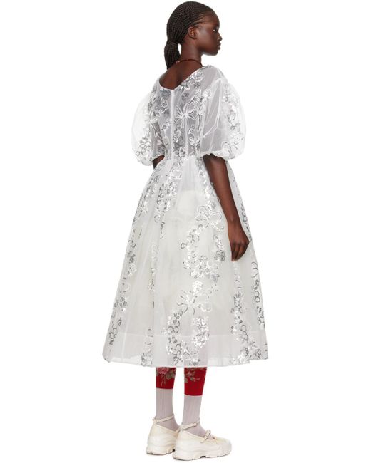 Simone Rocha Black White Tutu Maxi Dress