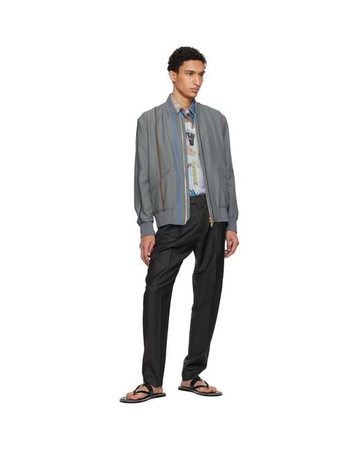 Paul Smith Black Regular Fit Bomber Jacket for men