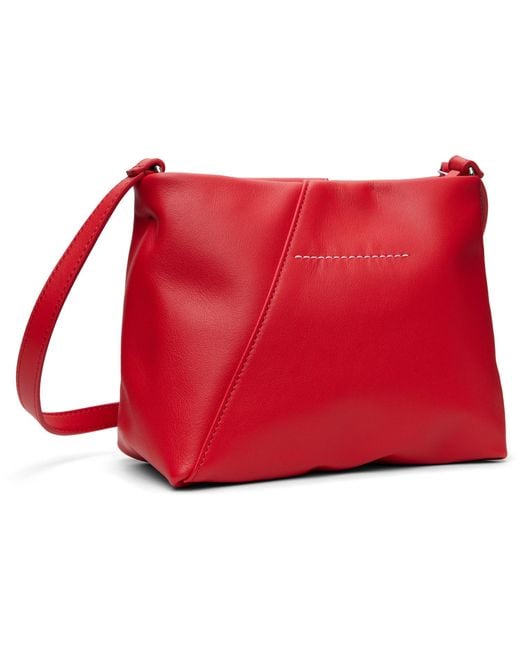 MM6 by Maison Margiela Red Folded Shoulder Bag