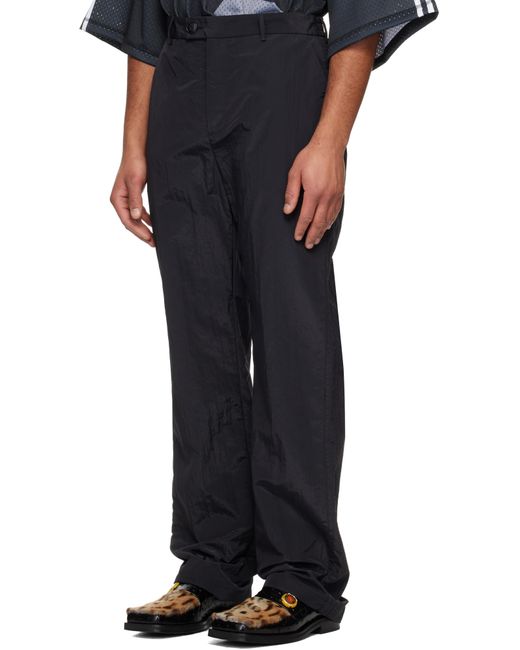 Martine Rose Black Tailored Track Trousers for men