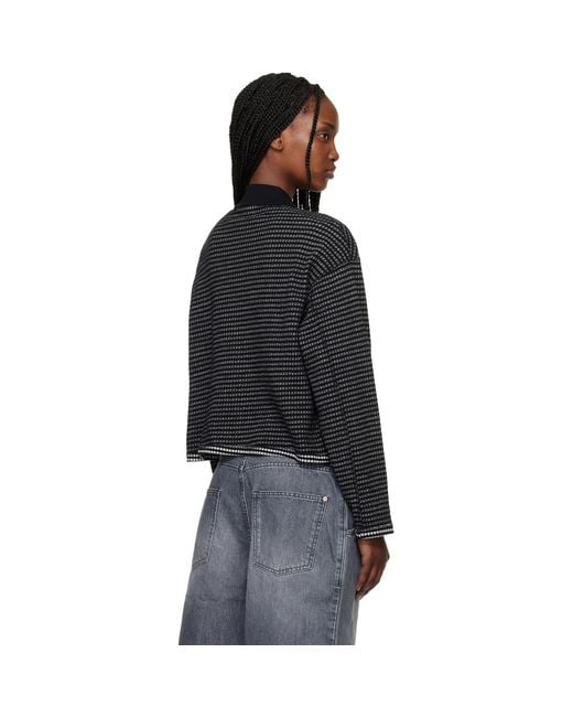 mfpen Black Cropped Ls Polo