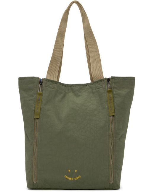 PS by Paul Smith Green 'happy' Tote for men