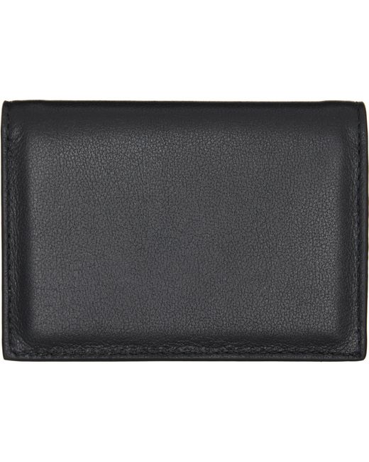 Givenchy Black Antigona Stamped Flap Card Holder for men