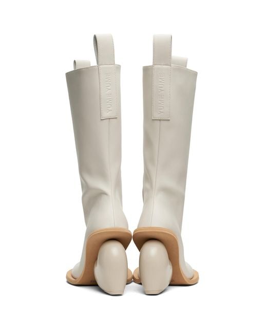 Yume Yume White Ssense Exclusive Off- Love Tall Boots