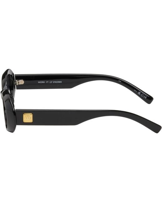 Le Specs Gray 'Work It! Sunglasses