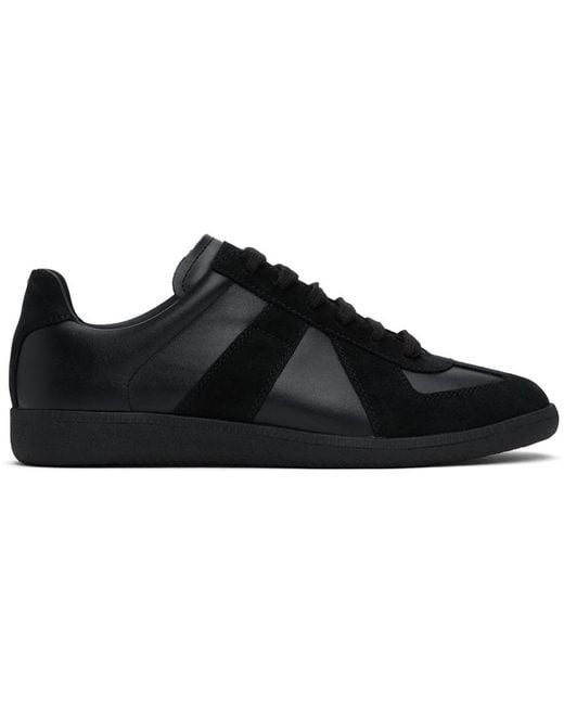 Maison Margiela Black Replica Sneakers for men