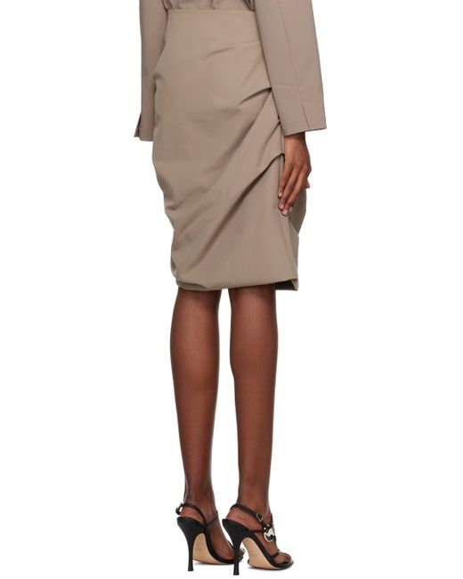 Paris Georgia Natural Ssense Work Capsule – Taupe Remmy Miniskirt