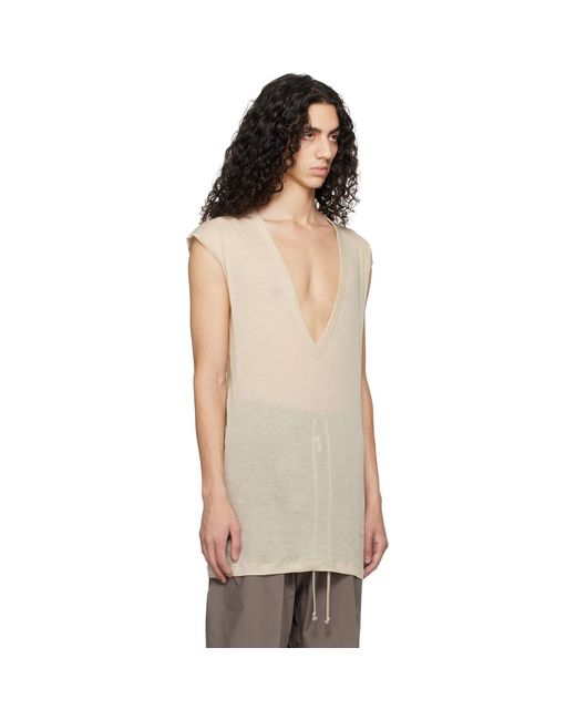 Rick Owens Black Off- Temple Dylan T-Shirt for men