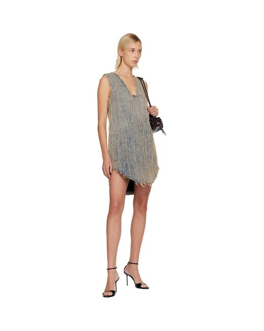 DIESEL Black De-Laris-Dress-S2 Denim Minidress