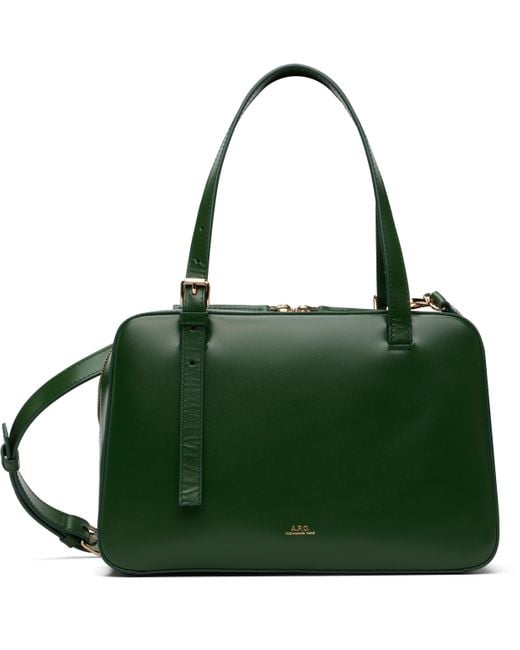 A.P.C. Green Virginie Box Bag