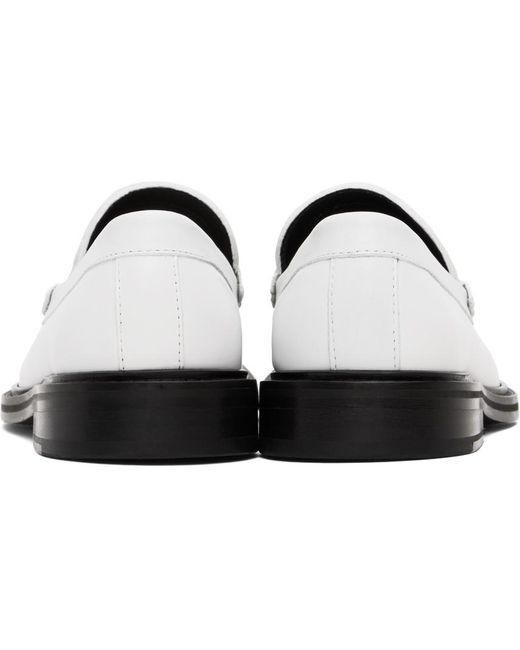 Moschino Black White College Loafers for men