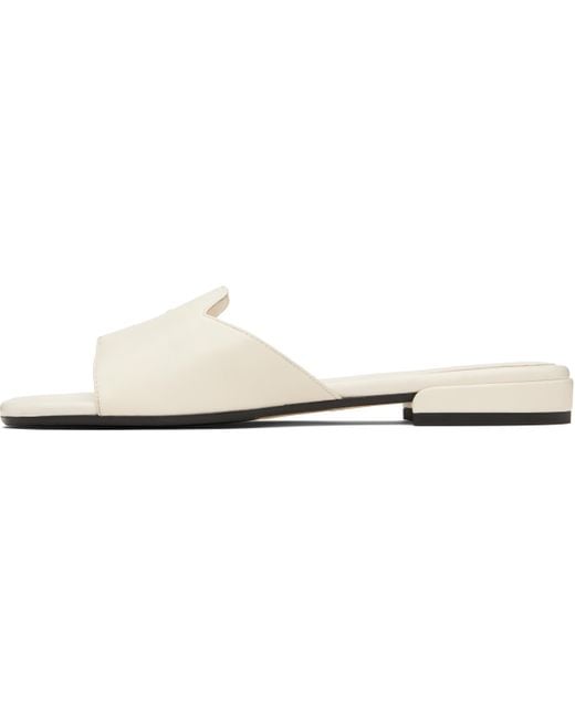 Jimmy Choo Black Off- Dina Flat Sandals