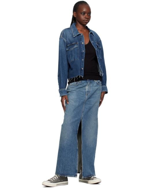 Agolde Blue Nyx Denim Shirt Lyst