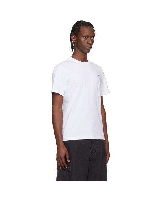 Moncler White Three-Pack Logo Patch Cotton T-Shirts for men