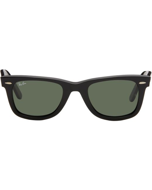 Ray-Ban ブラック Original Wayfarer バイオベース サングラス Green