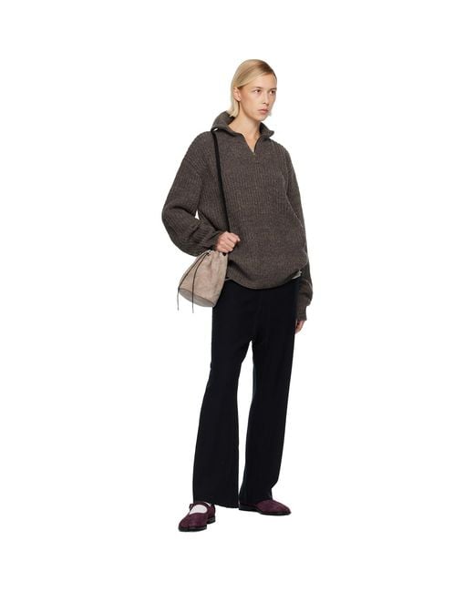 Maison Margiela Black Half-Zip Jacket