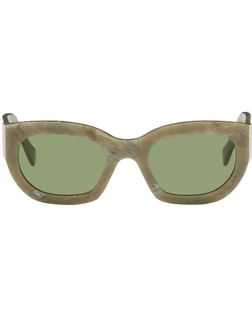 Retrosuperfuture Green Alva Sunglasses for men