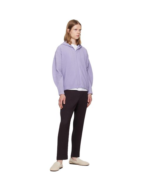 Homme Plissé Issey Miyake Purple Monthly Colors July Hoodie for men