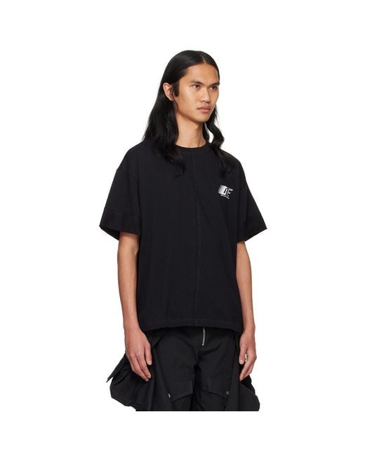 Dion Lee Black 'Dle' T-Shirt for men