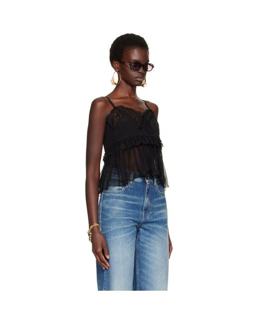 Chloé Blue Thin Strap Lingerie Top