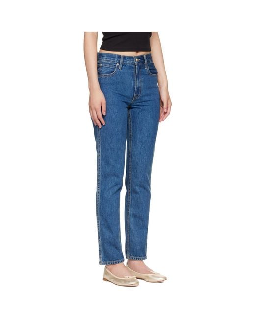 SLVRLAKE Denim Blue Virginia Slim Jeans